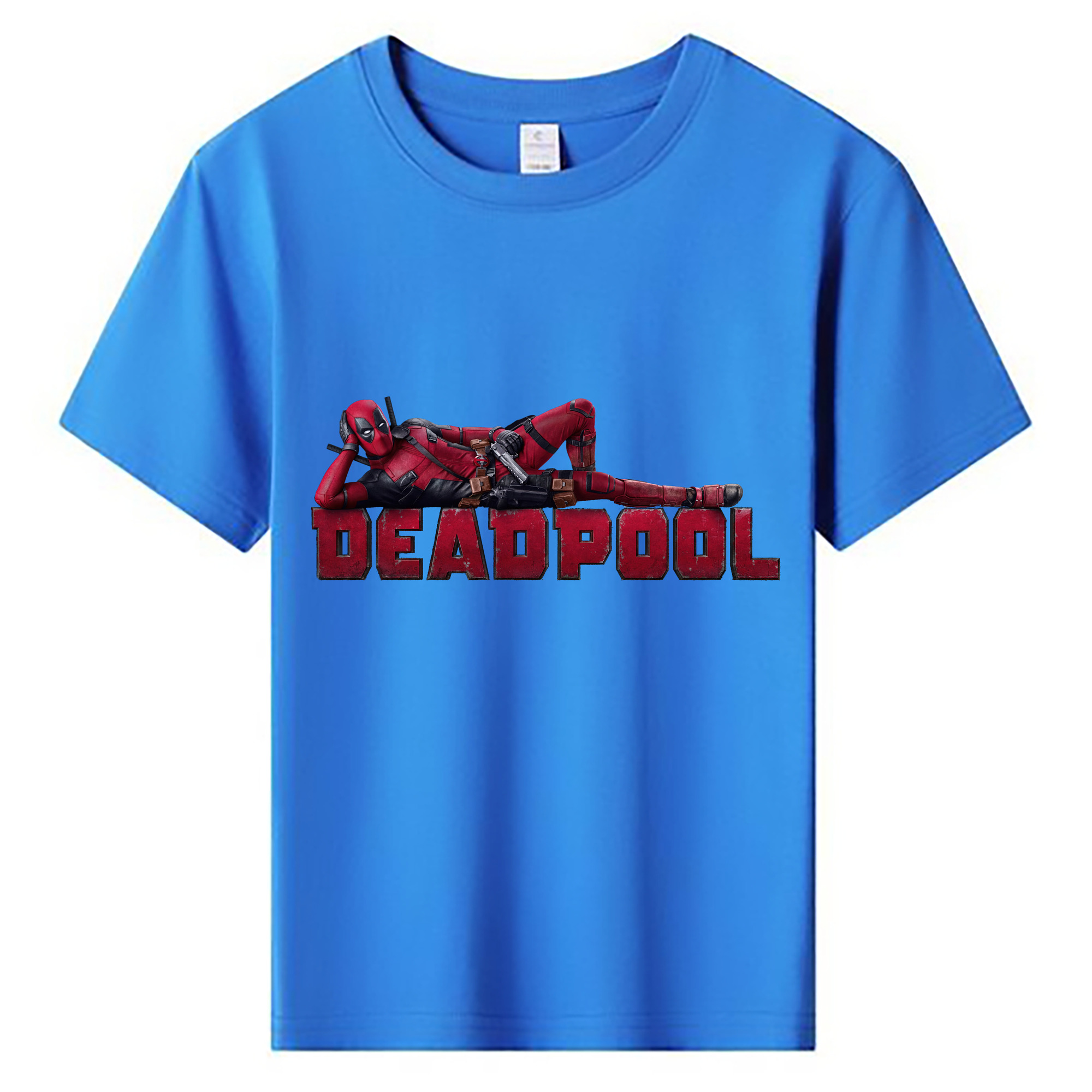 （画像用） Deadpool デッドプール 綿100％キッズTシャツ（フロントプリント）